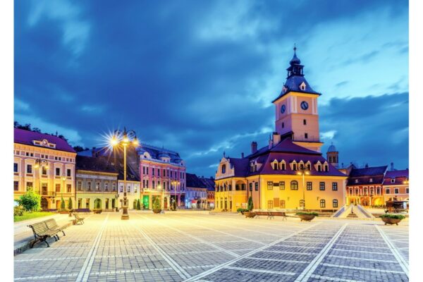 Puzzle TinyPuzzle - Piata Sfatului, Brasov, 99 piese (1002)
