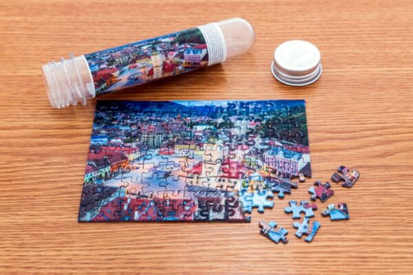 Puzzle TinyPuzzle - Piata Sfatului, Brasov, 99 piese (1009) - imagine 2
