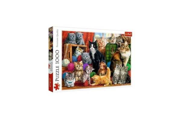 puzzle trefl cats meeting 1000 piese 10555 1