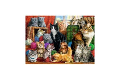 puzzle trefl cats meeting 1000 piese 10555