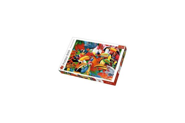 puzzle trefl colorful birds 500 piese 37328 1