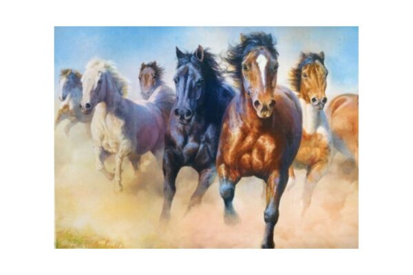 puzzle trefl galloping herd of horses 2000 piese 27098