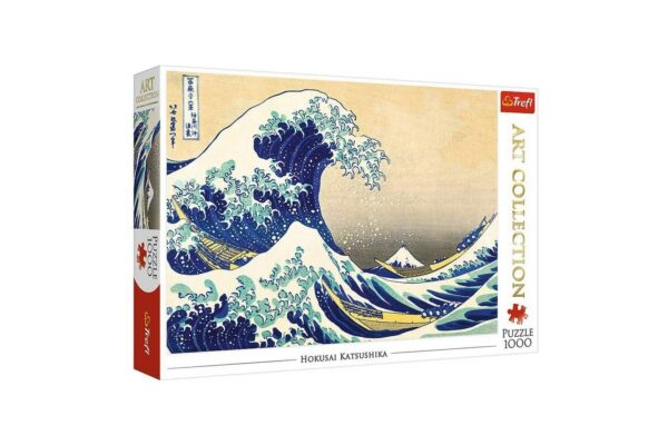 Puzzle Trefl - Katsushika Hokusai: The Great Wave of Kanagawa, 1.000 piese (10521) - imagine 2