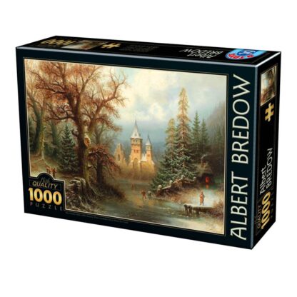 puzzle 1000 albert bredow romantic winter landscape 75697 br01