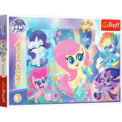 puzzle trefl 100 piese ponei stralucitori my little pony 1