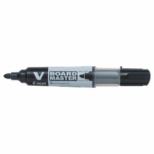 Marker pentru tabla, Pilot, Medium, Bullet, VBoard Master, Negru