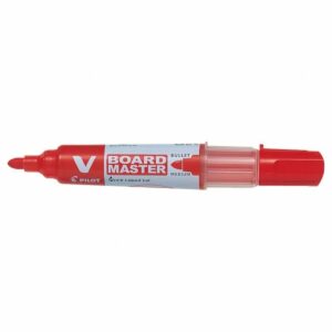Marker pentru tabla, Pilot, Medium, Bullet, VBoard Master, Rosu