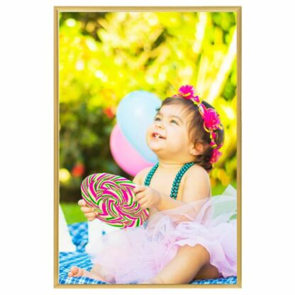 Rame foto colaj pentru perete 3 buc. auriu 42x59,4 cm MDF - imagine 2