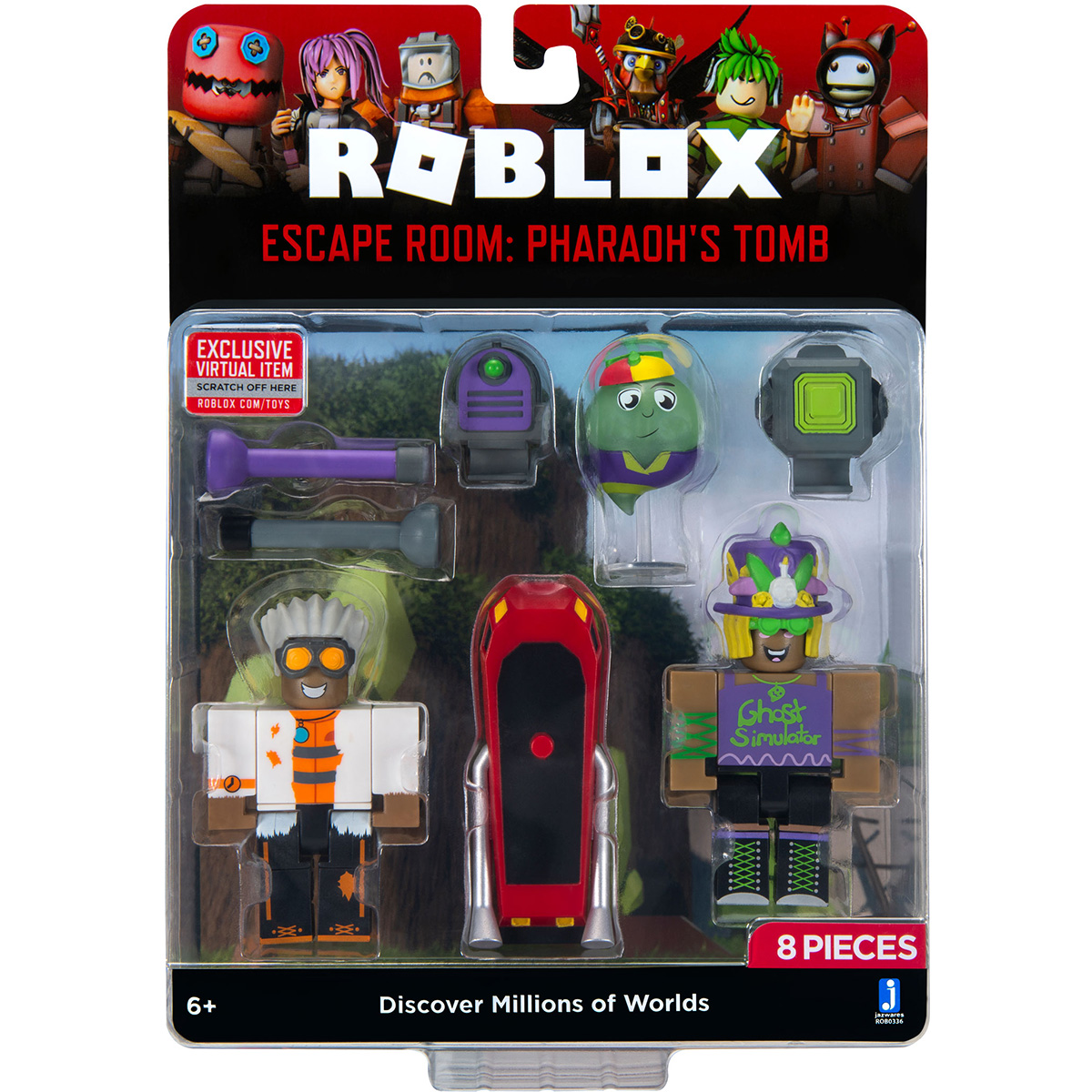 Set 2 figurine Roblox, Ghost Simulator, Escape Room Pharaoh's Tomb, S8 1 Set 2 figurine Roblox, Ghost Simulator, Escape Room Pharaoh's Tomb, S8