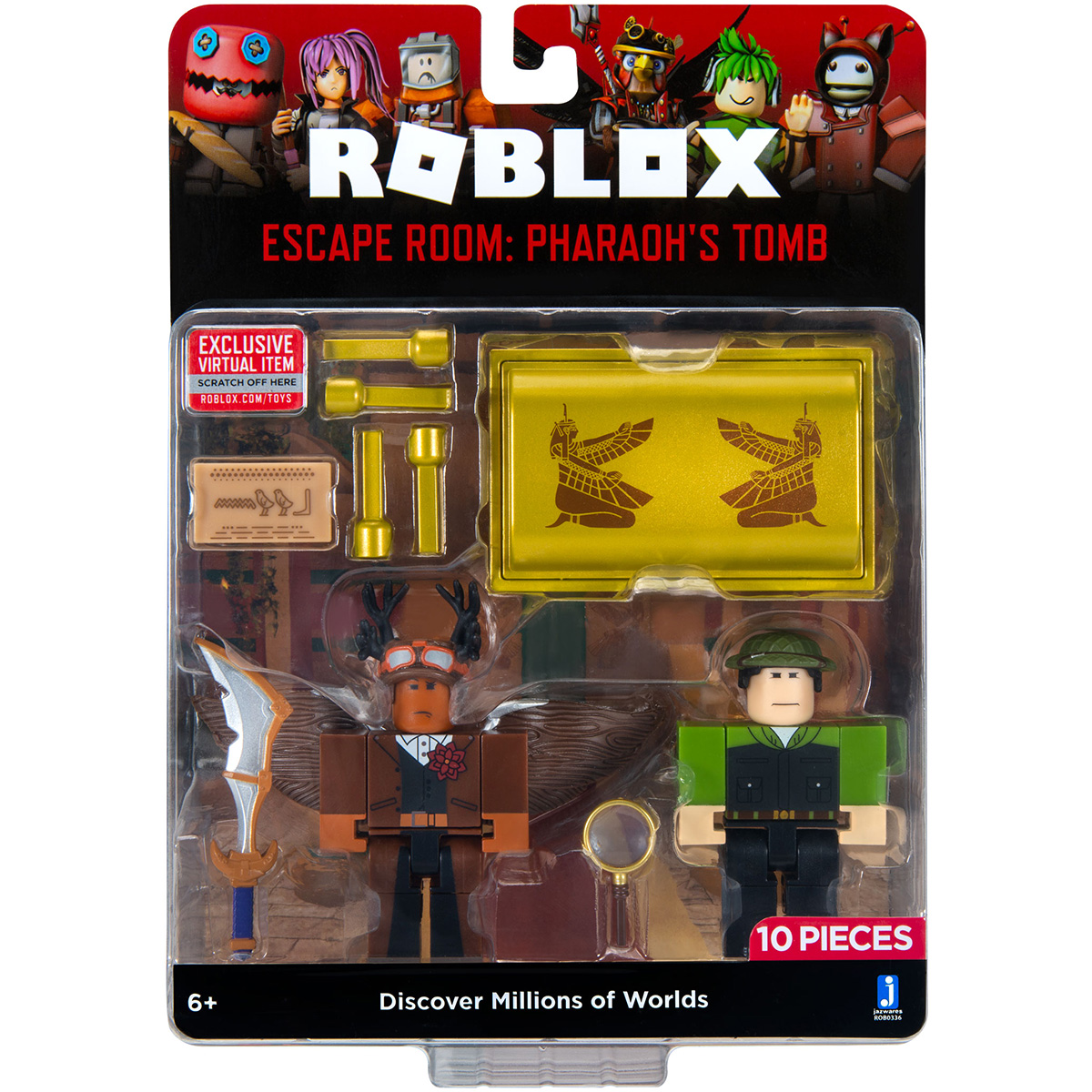 Set 2 figurine Roblox, Escape Room Pharaoh's Tomb, S8 1 Set 2 figurine Roblox, Escape Room Pharaoh's Tomb, S8