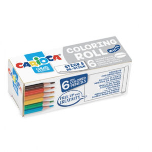 Rola de colorat, cu adeziv si creioane incluse - Simpla