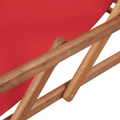 scaun de plaja pliabil rou textil i cadru din lemn 7