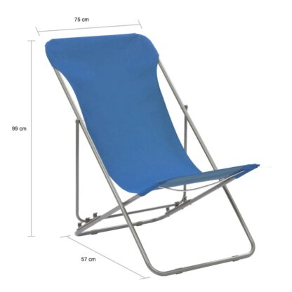 scaune de plaja pliabile 2 buc albastru oel esatura oxford 9
