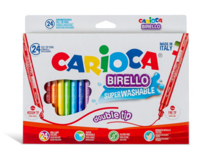 set 24 carioci lavabile varf dublu carioca birello 1336 81543505