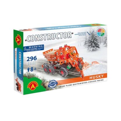 set constructie 296 piese metalice constructor husky plug de zapada