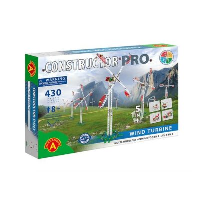 set constructie 430 piese metalice constructor pro moara eoliana 5in1