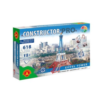 set constructie 618 piese metalice constructor pro turnul eiffel 5in1