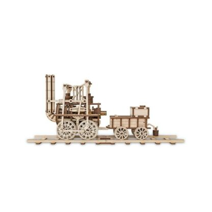 set constructie cu mecanism puzzle 3d locomotion din lemn 325 piese ewa 4