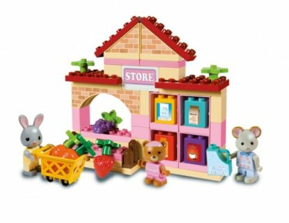 set constructie cuburi unico maximilian families supermarket 60 piese