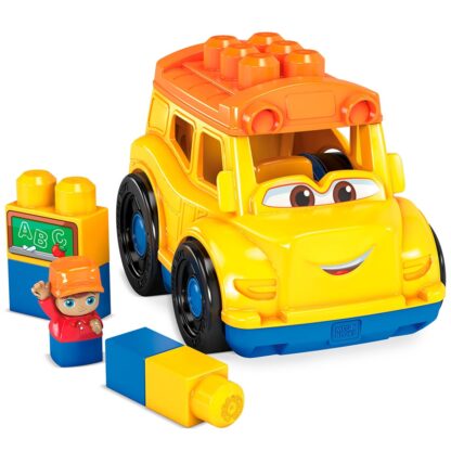 set constructie mega blocks autobuz scolar 6 piese 1