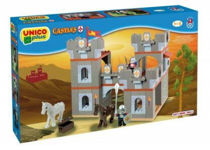 set constructie unico plus castel medieval 168 piese