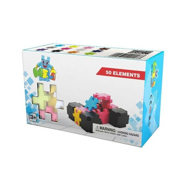 Set de constructie creativa Basic 50 piese, Meli - imagine 2