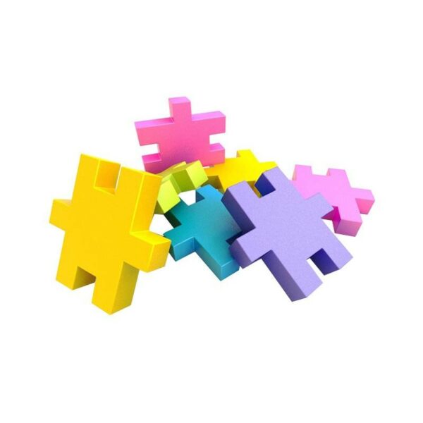 Set de constructie creativa Basic Edu 1200 piese, Meli - imagine 3