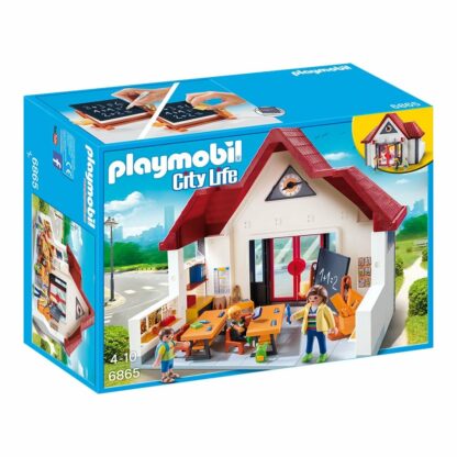 set de constructie playmobil city life scoala 6865