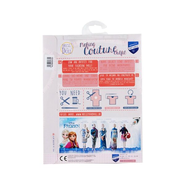 Set de croitorie hainute pentru papusi Couture Disney Kathy Magic, Dress Your Doll - imagine 2