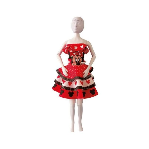 Set de croitorie hainute pentru papusi Couture Disney Maggy Minnie Dots, Dress Your Doll - imagine 3