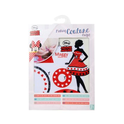 set de croitorie hainute pentru papusi couture disney maggy minnie dots dress your doll