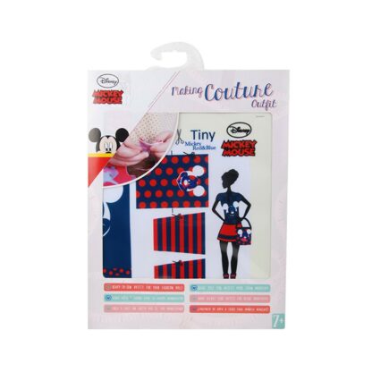 set de croitorie hainute pentru papusi couture disney tiny mickey dress your doll