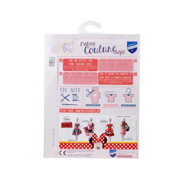 Set de croitorie hainute pentru papusi Couture Disney Tiny Minnie, Dress Your Doll - imagine 2
