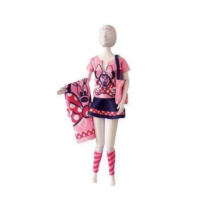 set de croitorie hainute pentru papusi couture disney tiny minnie dress your doll 2