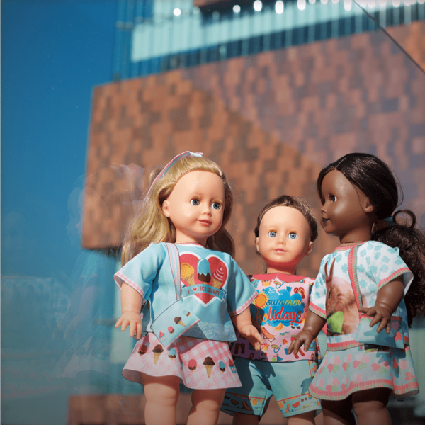 Set de croitorie hainute pentru papusi Couture Emily I love ice cream, Dress Your Doll - imagine 2