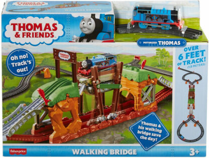 set de joaca thomas friends podul mergator fisher price cu trenulet8490636