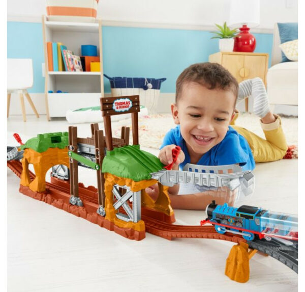 Set de joaca Thomas & Friends Podul mergator Fisher Price cu trenulet Thomas - imagine 4