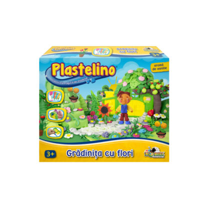 set de modelat plastilina gradinita cu flori 2471 7747