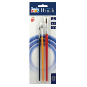 Set pensule pictura din par natural, Marimi: 4, 6, 10