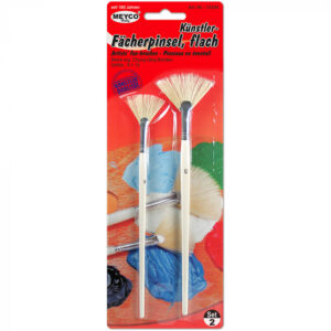 Set 2 pensule tip evantai pentru artisti, nr. 8 si 12