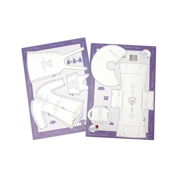 Set sabloane croitorie hainute pentru papusi nr. 2, Dress Your Doll