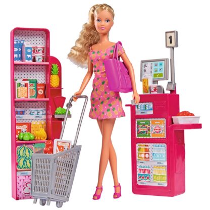 set simba steffi love supermarket cu papusa 29 cm si accesorii 1