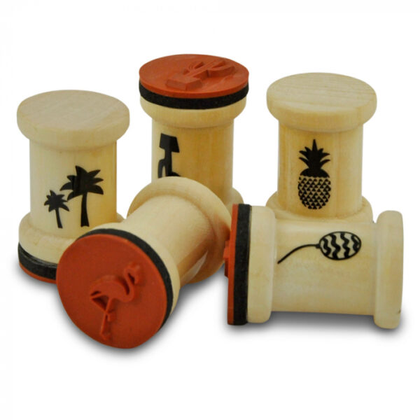 Set stampile din lemn, 15 buc