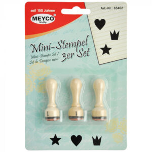 Set stampile din lemn, 3 buc, 11 mm