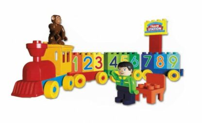 set unico trenulet cu 2 figurine 33 piese