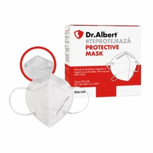 Set 10 buc, Masca protectie respiratorie, impotriva particulelor, FFP2, MPR 1200, fara valva, Dr. Albert