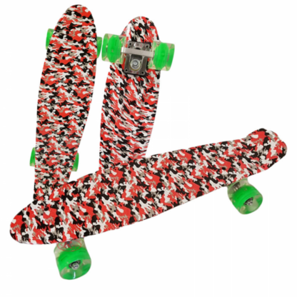 skateboard cu lumini 22 55 cm cruiser mini penny board space copie 2836 3108