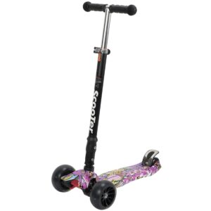 Trotineta pliabila cu roti luminoase Action One, Jumbo Wheels Storm