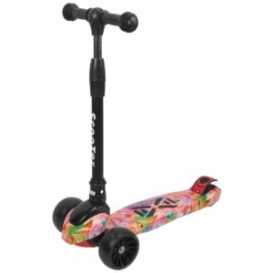 Trotineta cu 3 roti Action One Jumbo Wheels, Rainbow