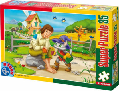 super puzzle motanul incaltat 35 piese 60389 12964 1614